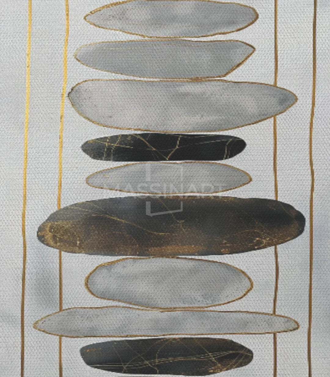 Cuadro Tranquil en escena de interior diseño contemporáneo Massinart