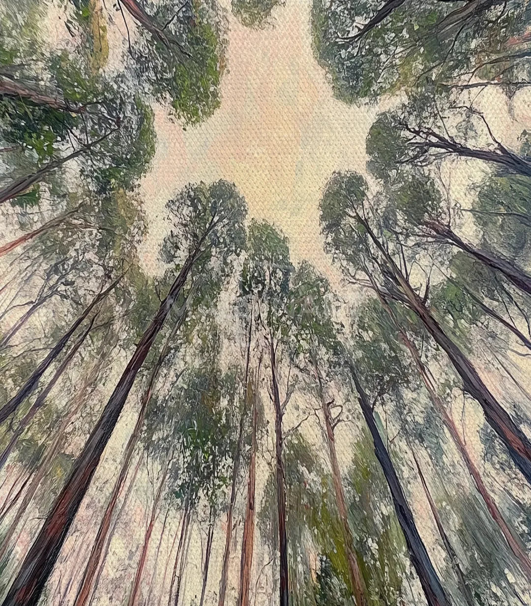 Cuadro bosque aéreo Massinart — formato cuadrado naturaleza