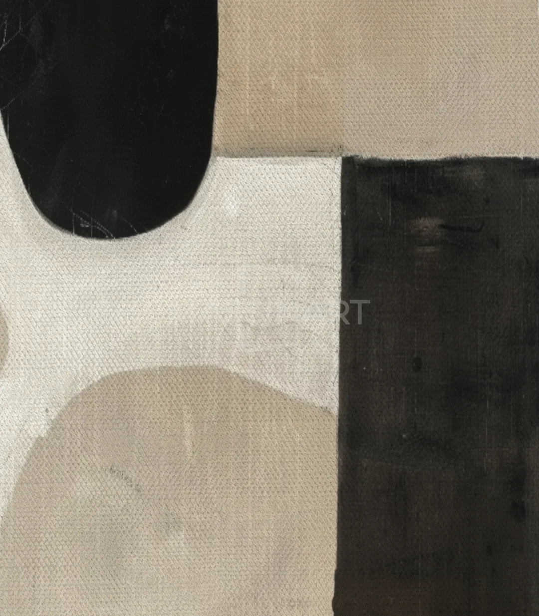 Cuadro Fractured en decoración de dormitorio contemporáneo — Massinart
