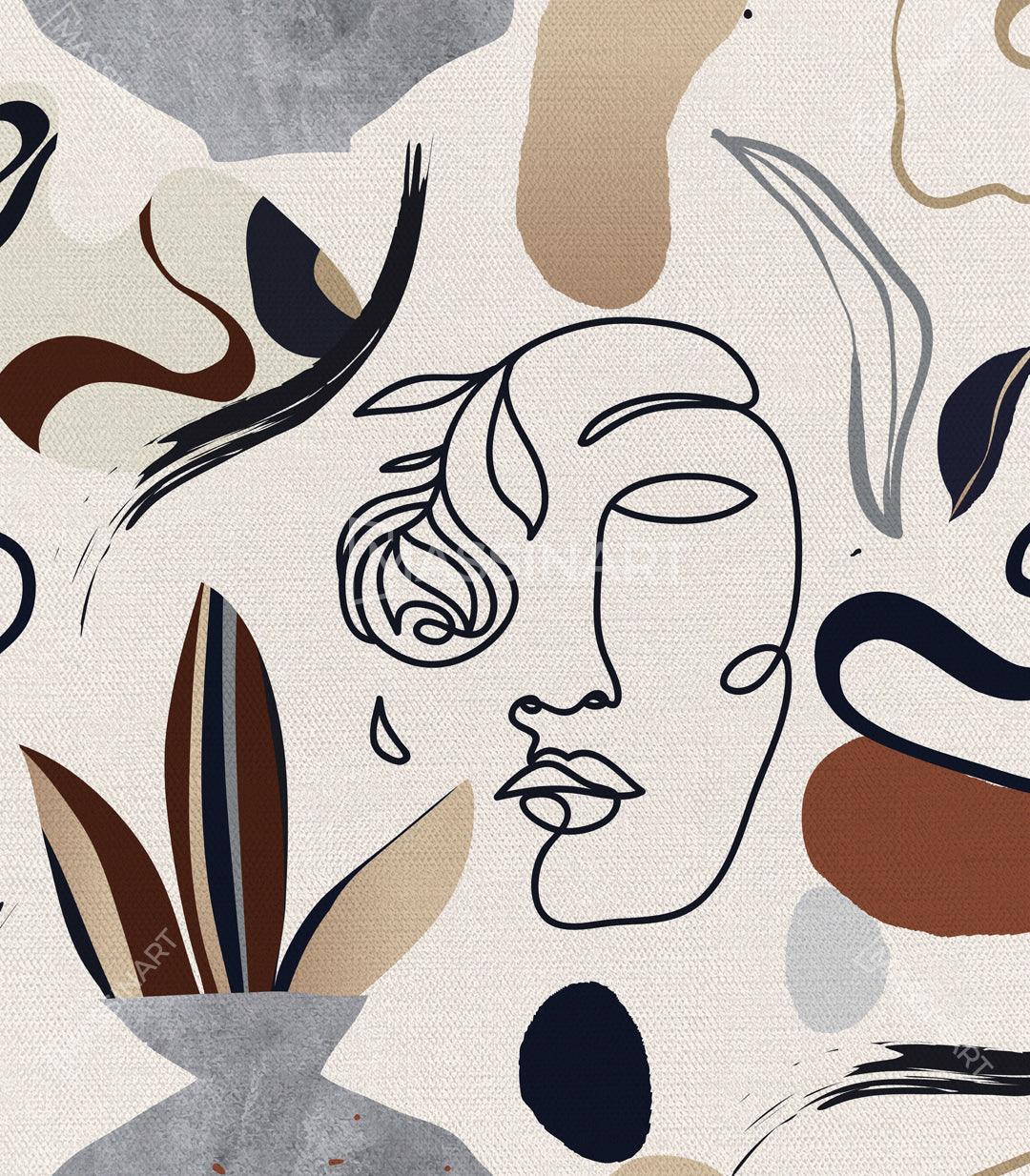 Cuadro Faces in Peony Flowers de Massinart — embalaje de envío listo para colgar