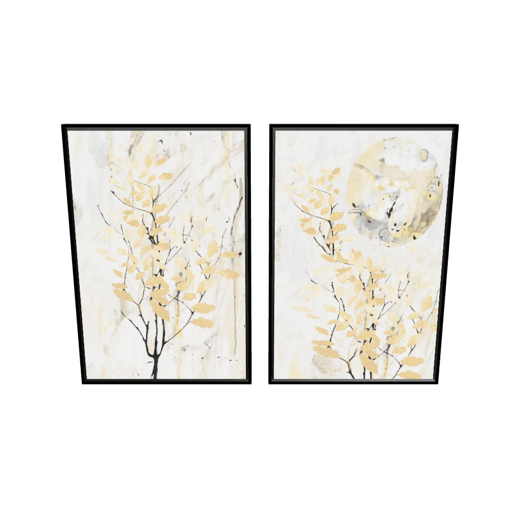 leaves-tableau-diptyque-moderne