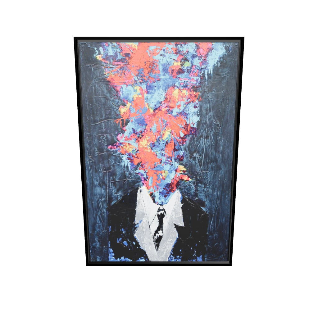 tableau-decoratif-chaos-of-thoughts-cadre-minimaliste
