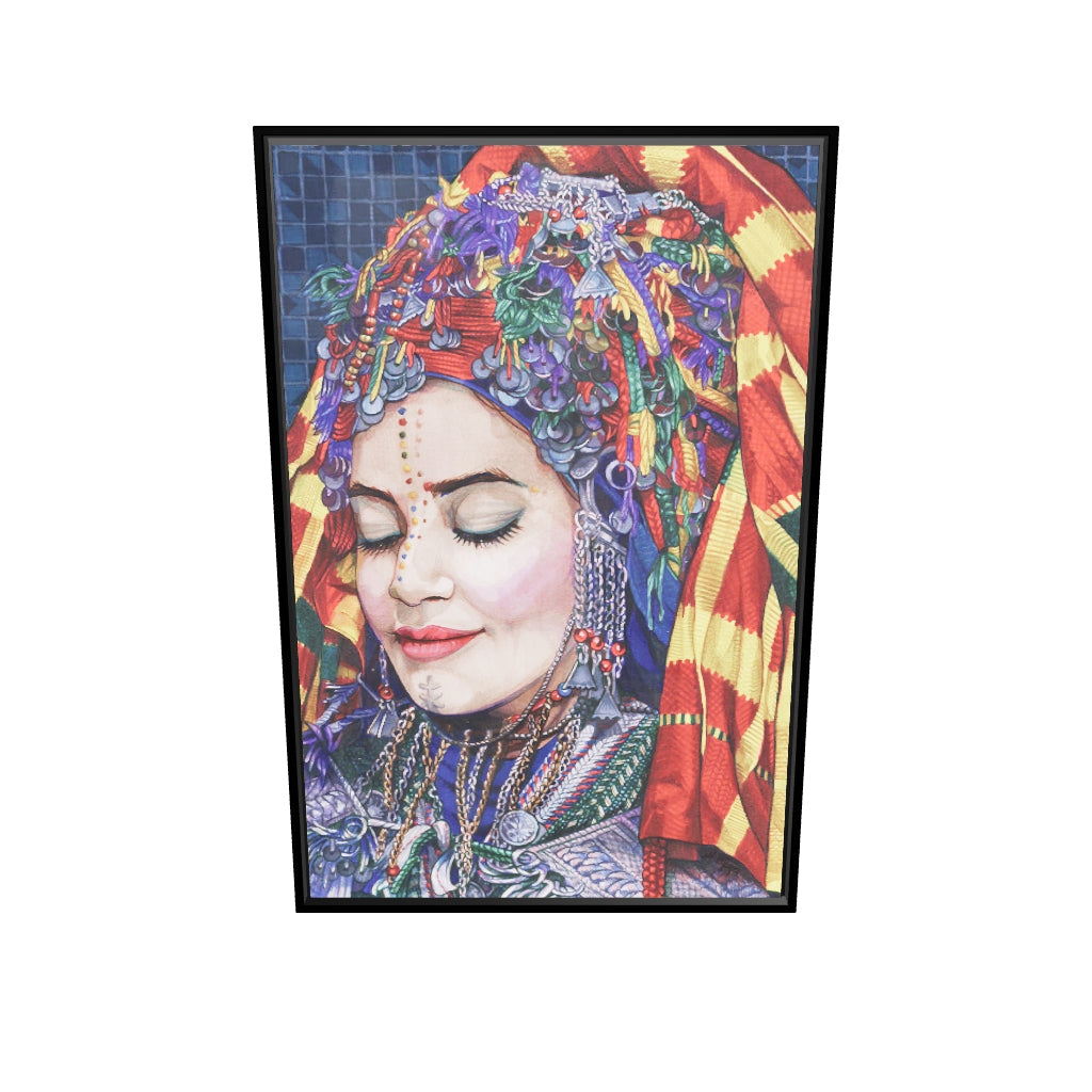 tableau-decoratif-berber-woman-portrait-artistique