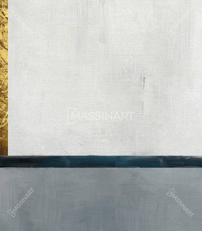 Detalle de composición abstracta con formas depuradas y textura pictórica — Massinart