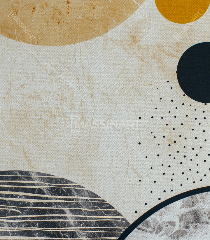 Decoración interior con cuadro Sphere minimalista, ambiente depurado y contemporáneo Massinart
