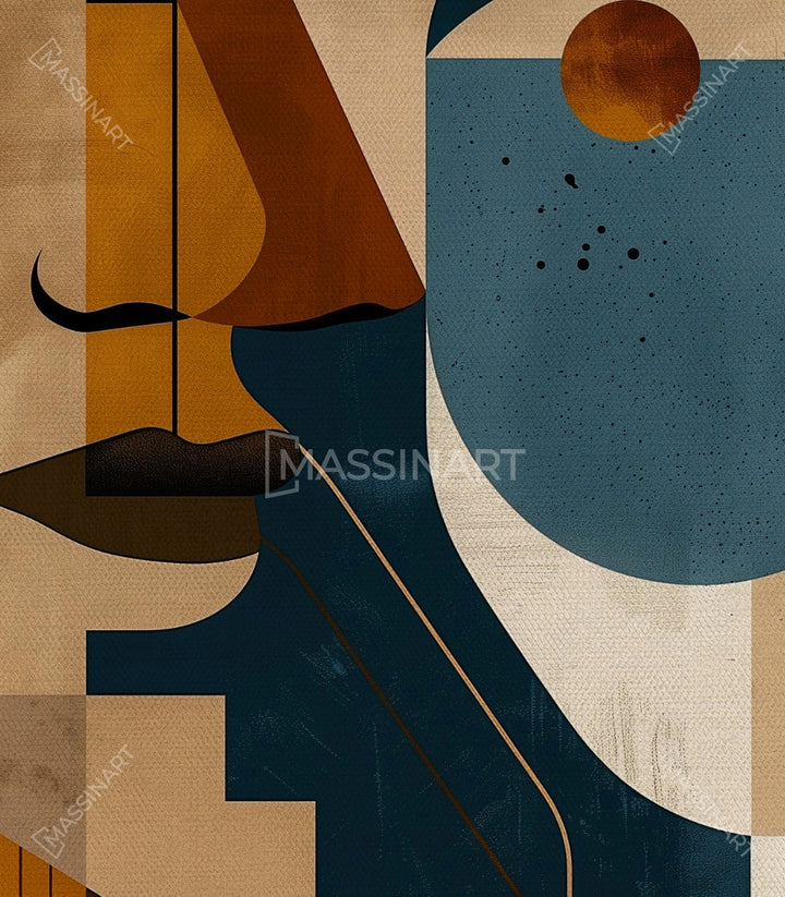 Cuadro Parallels de Massinart — embalaje y kit de colgado incluido