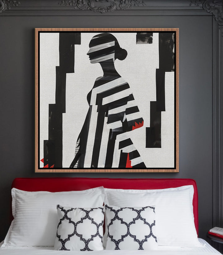 Cuadro Zigzag en interior contemporáneo decoración mural Massinart