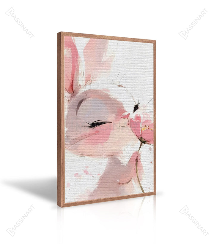 Cuadro Lovely Rabbit en interior moderno, decoración minimalista — Massinart