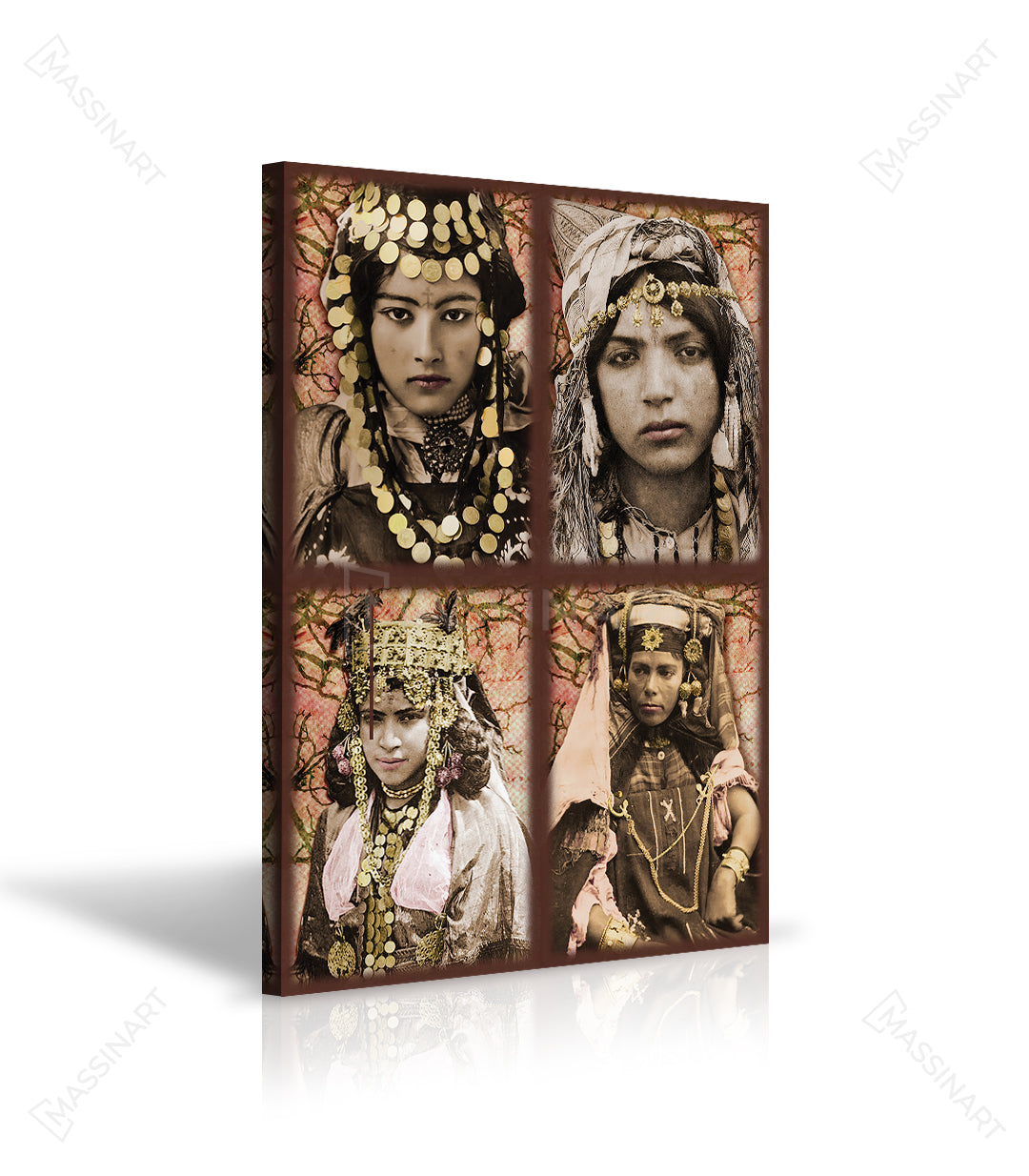 Cuadro decorativo Berber Tribe — detalle retrato amazigh, Massinart