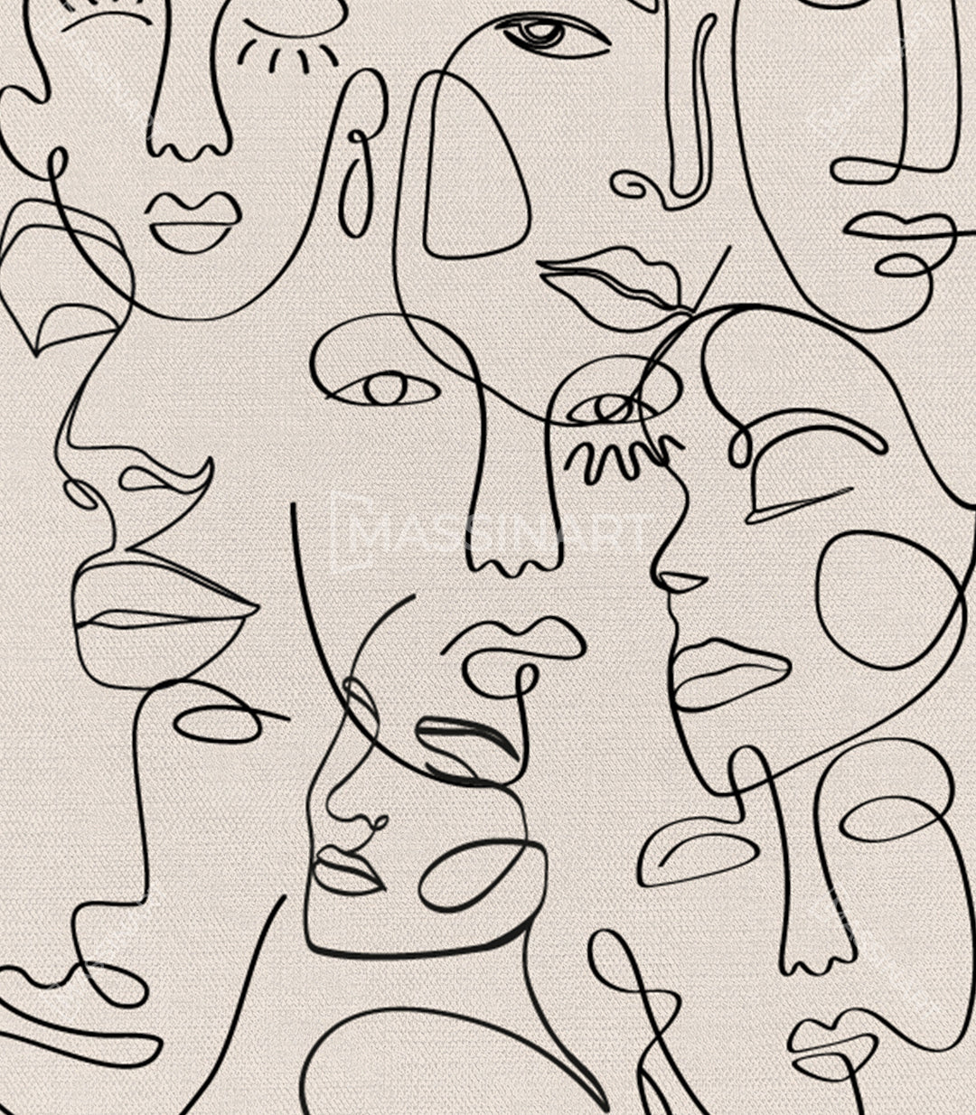 Cuadro Facial Expressions Massinart — embalaje de envío listo para colgar
