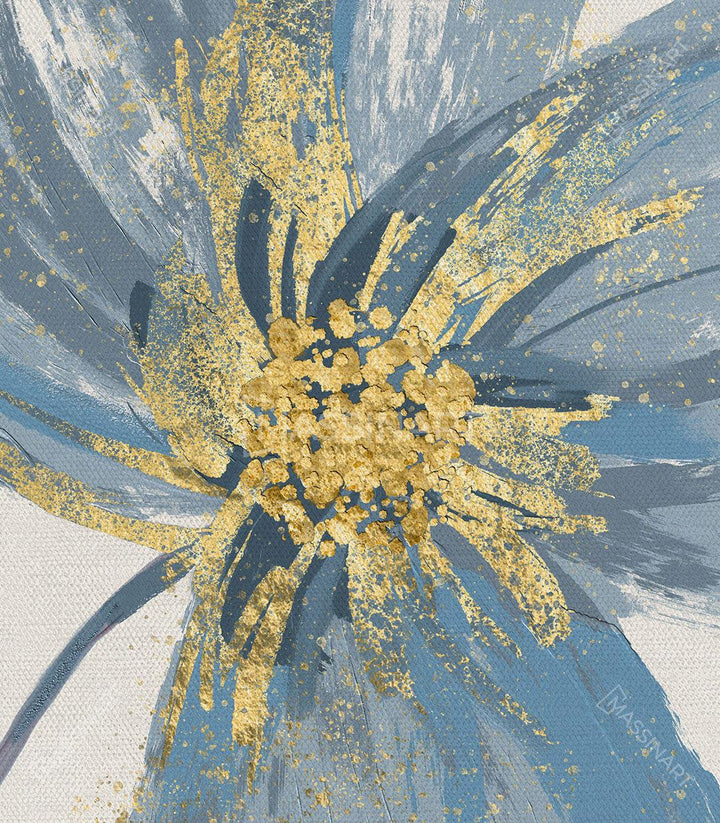 Tríptico Floruits en salón moderno, cuadro floral decorativo — Massinart