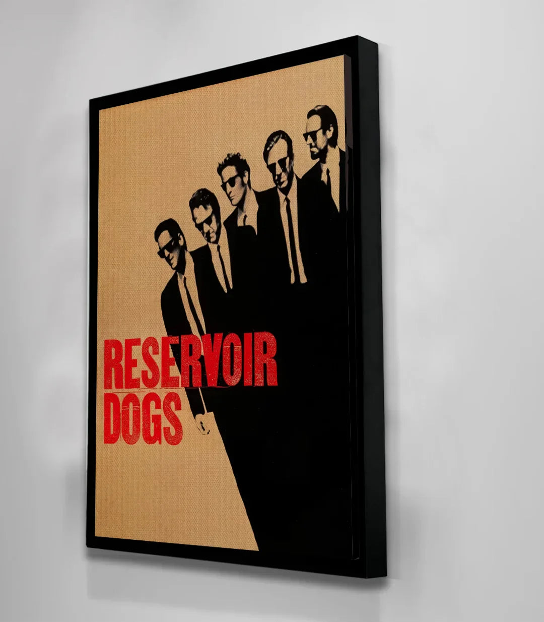 Ambiente salón con póster Reservoir Dogs Massinart — lámina de película decoración mural