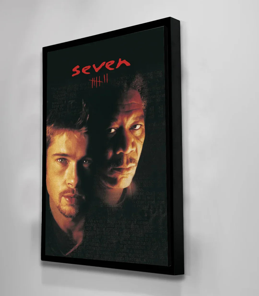 Cuadro thriller Seven — composición vertical de cartel de cine, Massinart