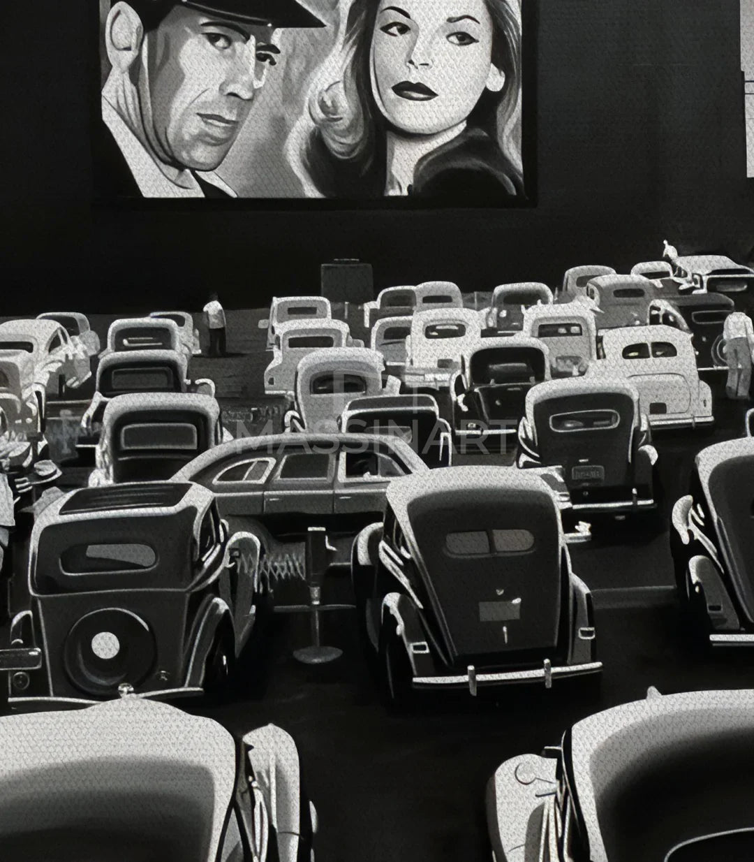 Decoración interior cine pop-art mural de cuadros Massinart