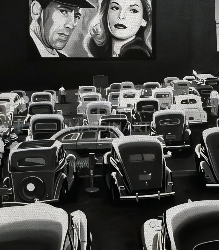 Decoración interior cine pop-art mural de cuadros Massinart