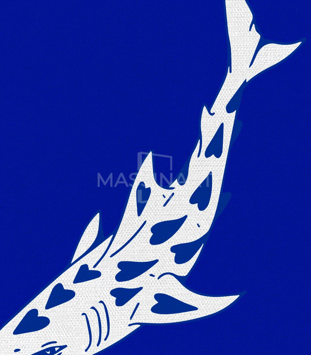 Decoración interior con cuadros minimalistas azul y blanco Massinart