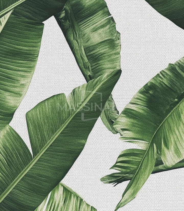 Cuadro follaje tropical patrón repetitivo verde - Massinart