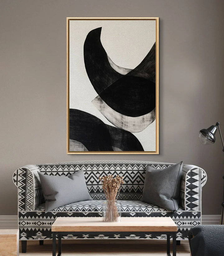 Cuadro Ink Mirage en salón contemporáneo de diseño — Massinart