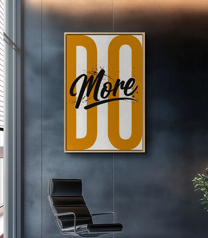 Decoración de oficina con lámina Do More estilo minimalista — Massinart
