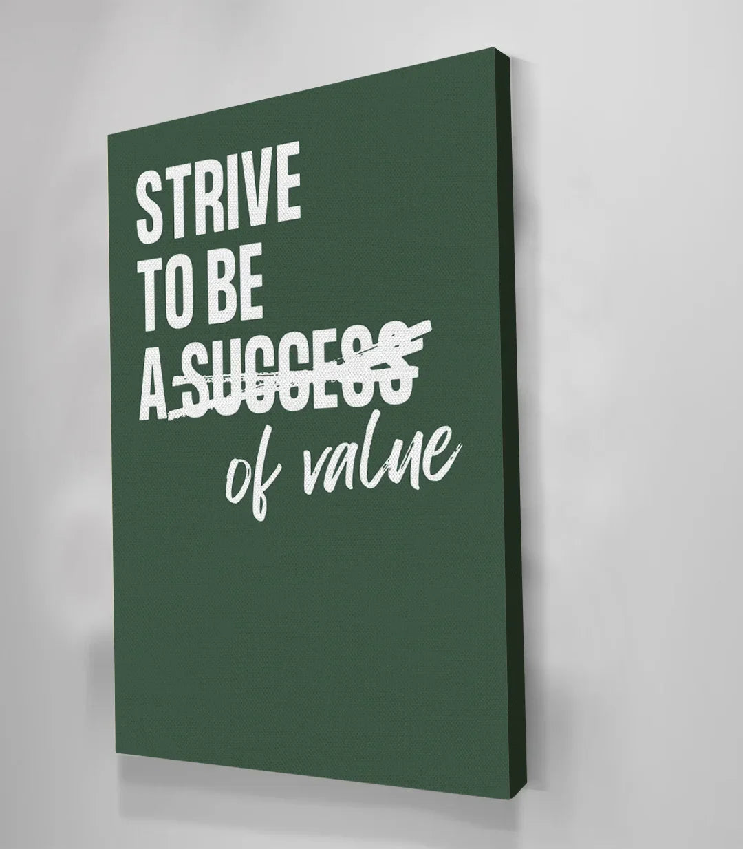 Composición mural de cuadros motivacionales en salón moderno — Massinart