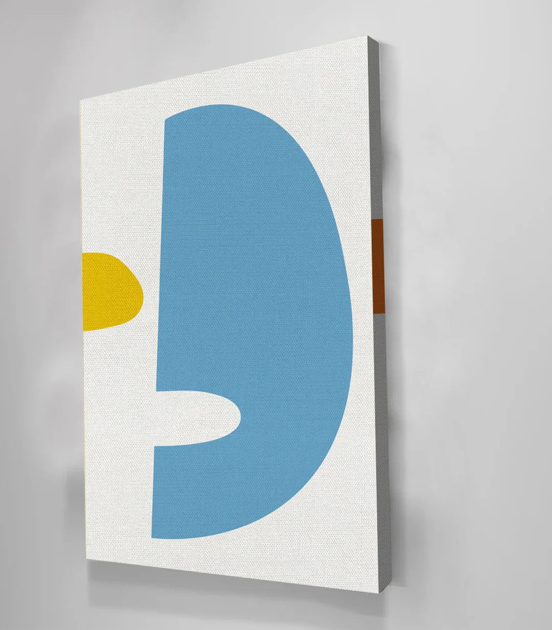 Cuadro limones amarillos con rayas estilo pop art minimalista