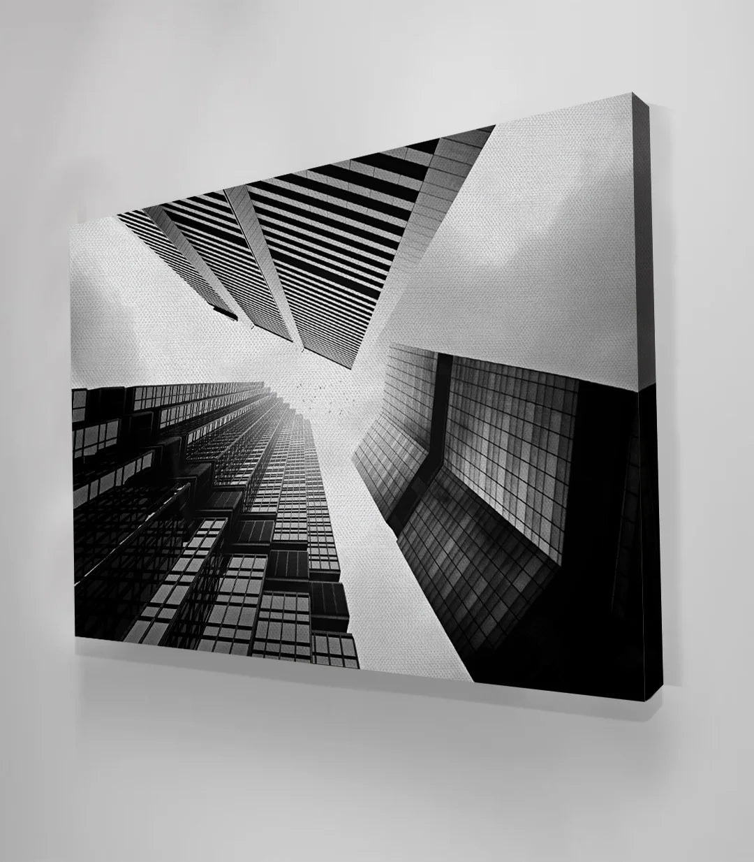 Cuadro arquitectura urbana edificio blanco y negro Massinart