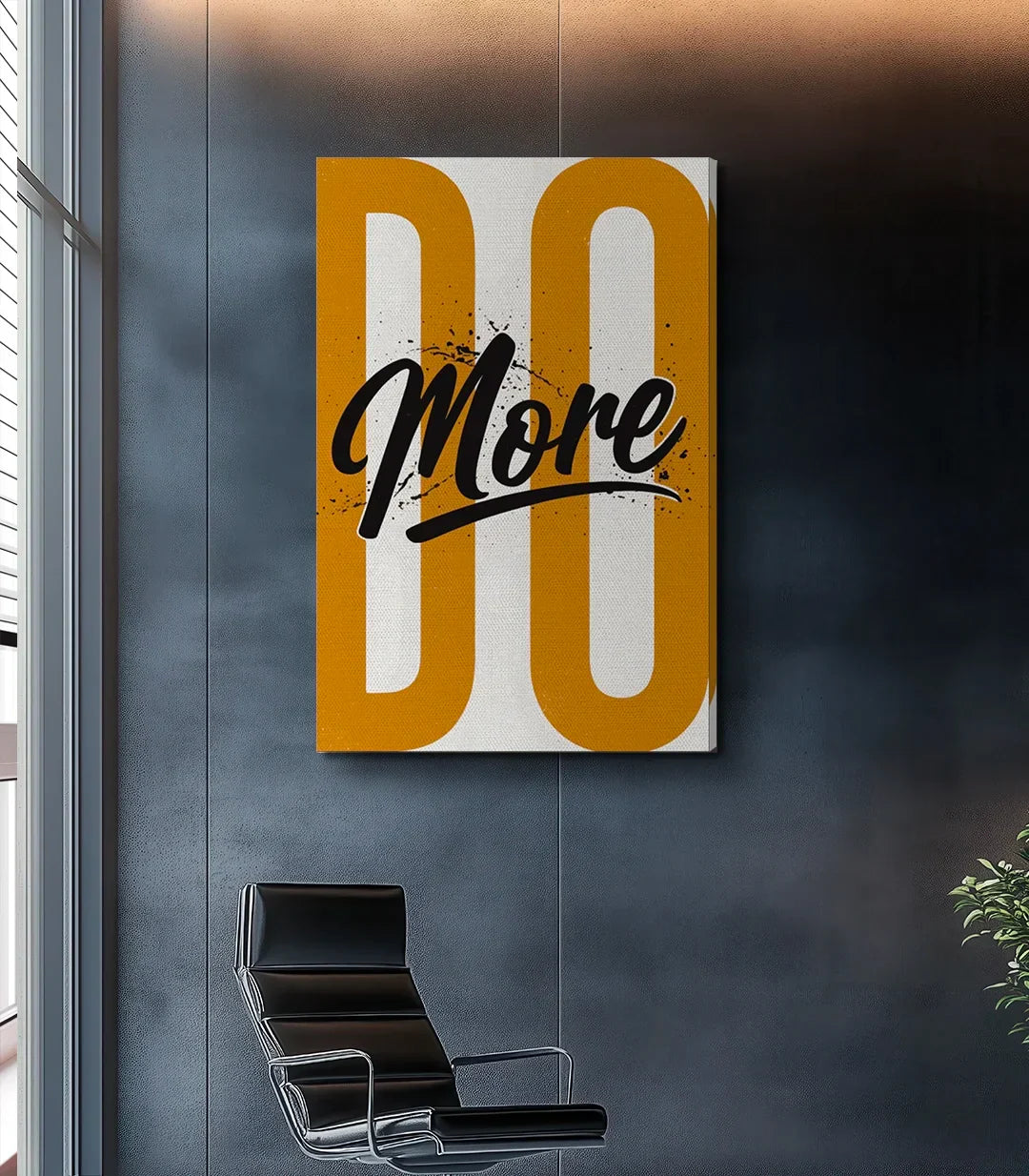 Cuadro motivador Do More en interior contemporáneo — Massinart