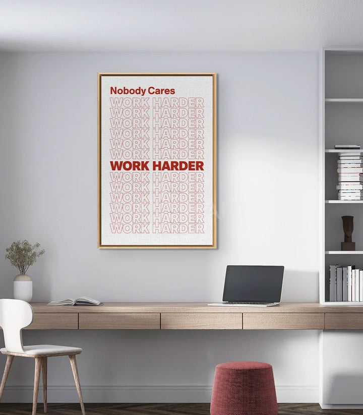 Cuadro con cita tipográfica decoración espacio de trabajo moderno Massinart