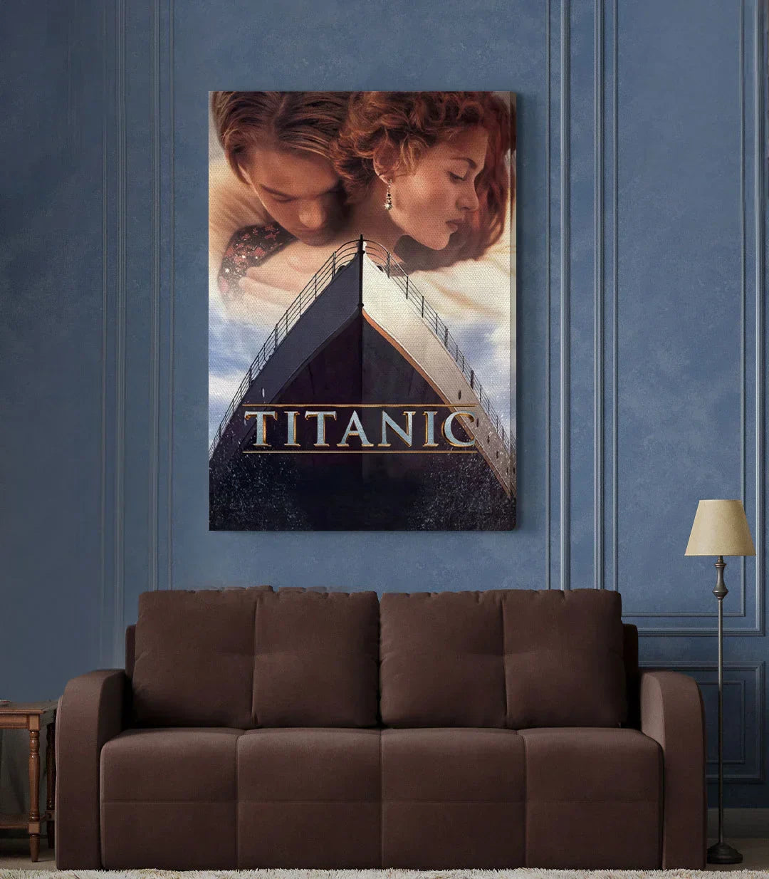 Cuadro cartel Titanic en decoración de salón — Massinart