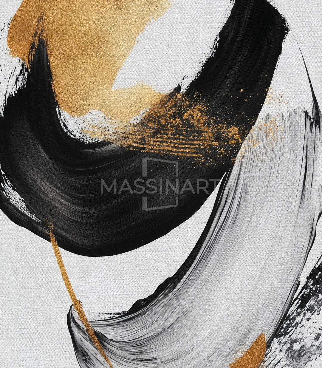 Composición abstracta vertical con formas fluidas, Massinart