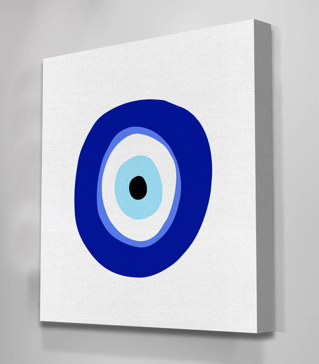 Cuadro ojo de protección azul y blanco arte mural Massinart
