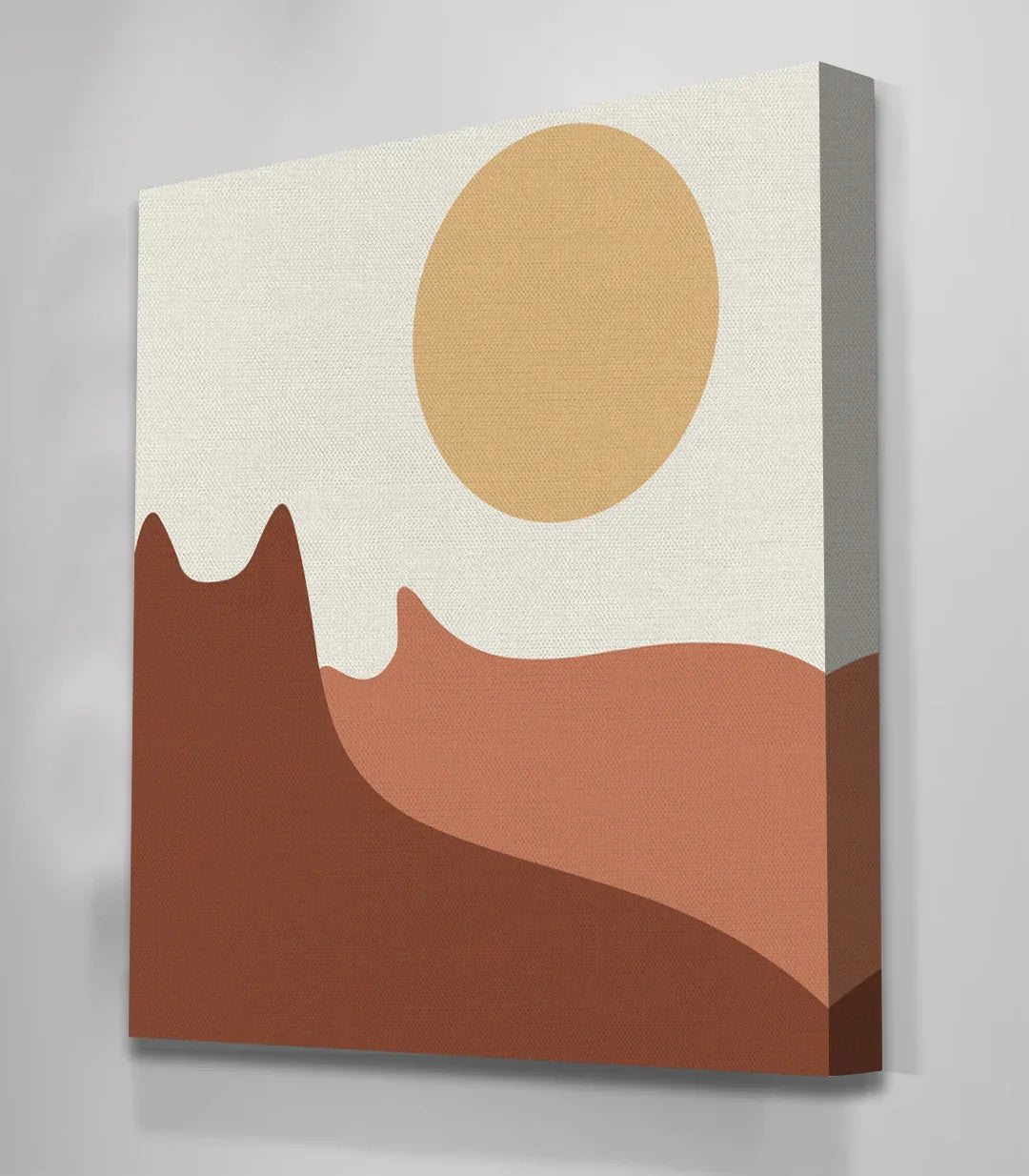 Cuadro paisaje desierto atardecer Massinart — decoración salón moderno