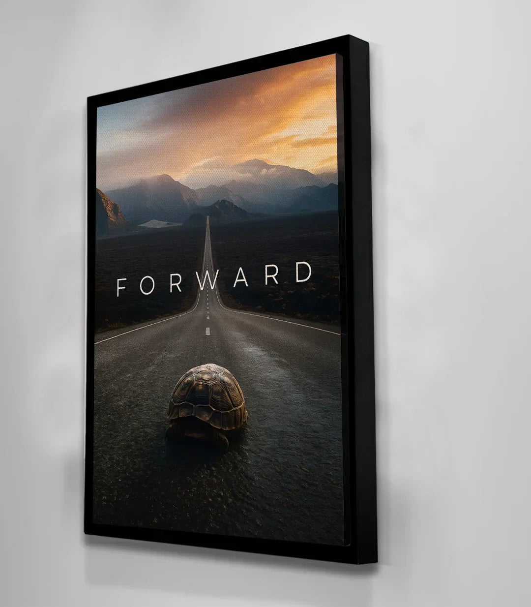 Cuadro Forward en salón decoración pared motivación carretera Massinart