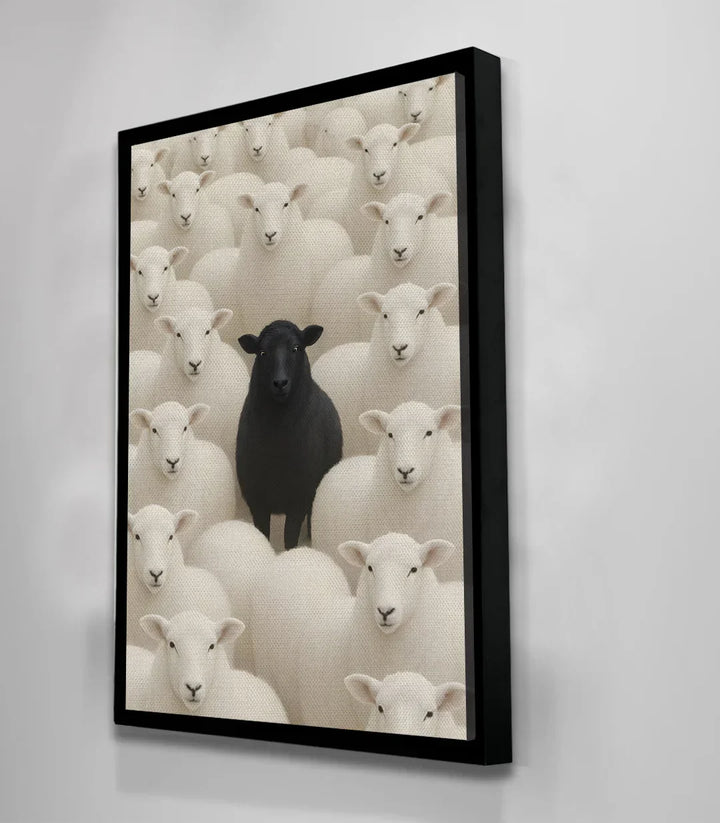 Cuadro motivacional oveja negra decoración pared Massinart