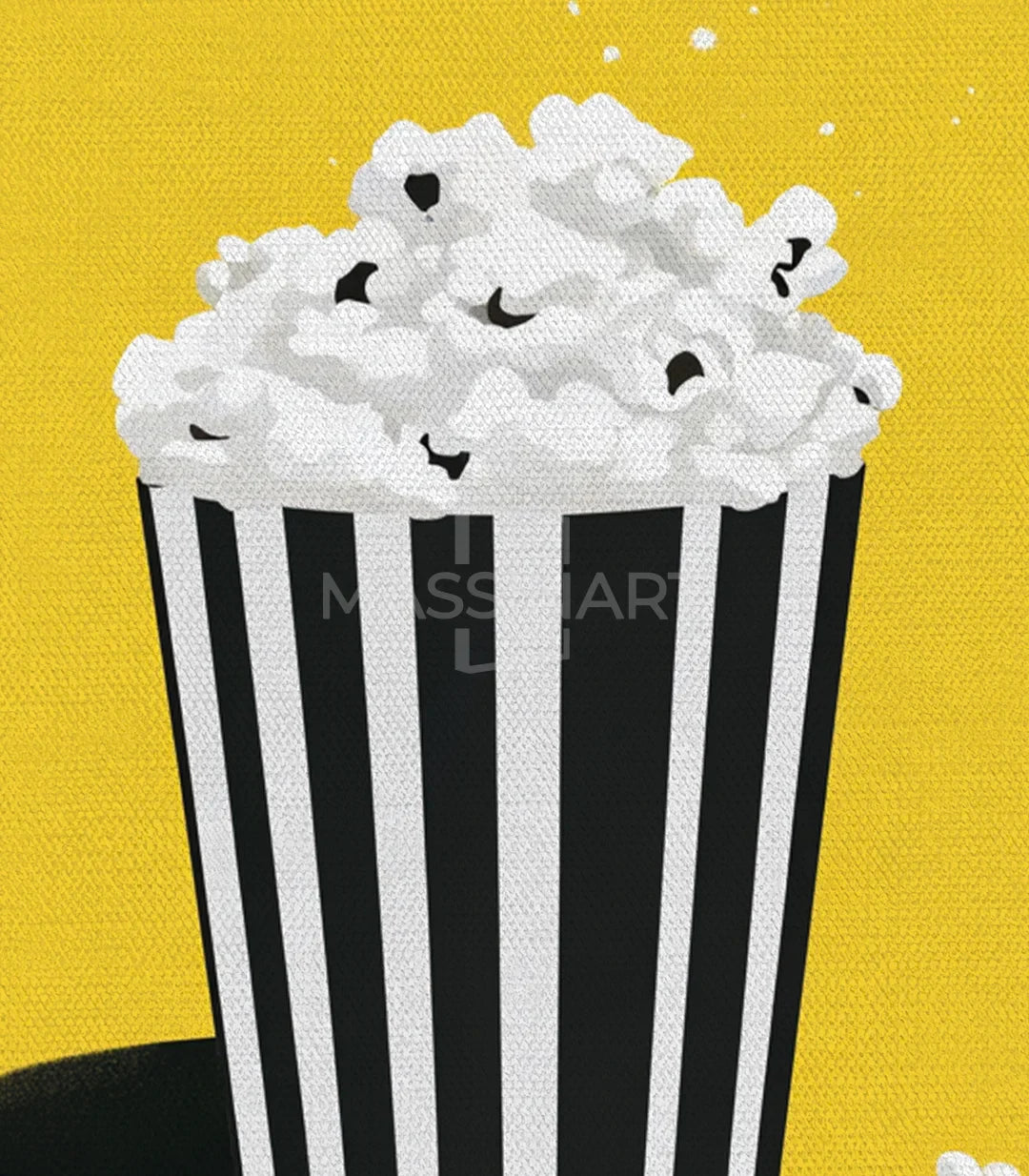 Ambiente salón con decoración retro cinema Massinart