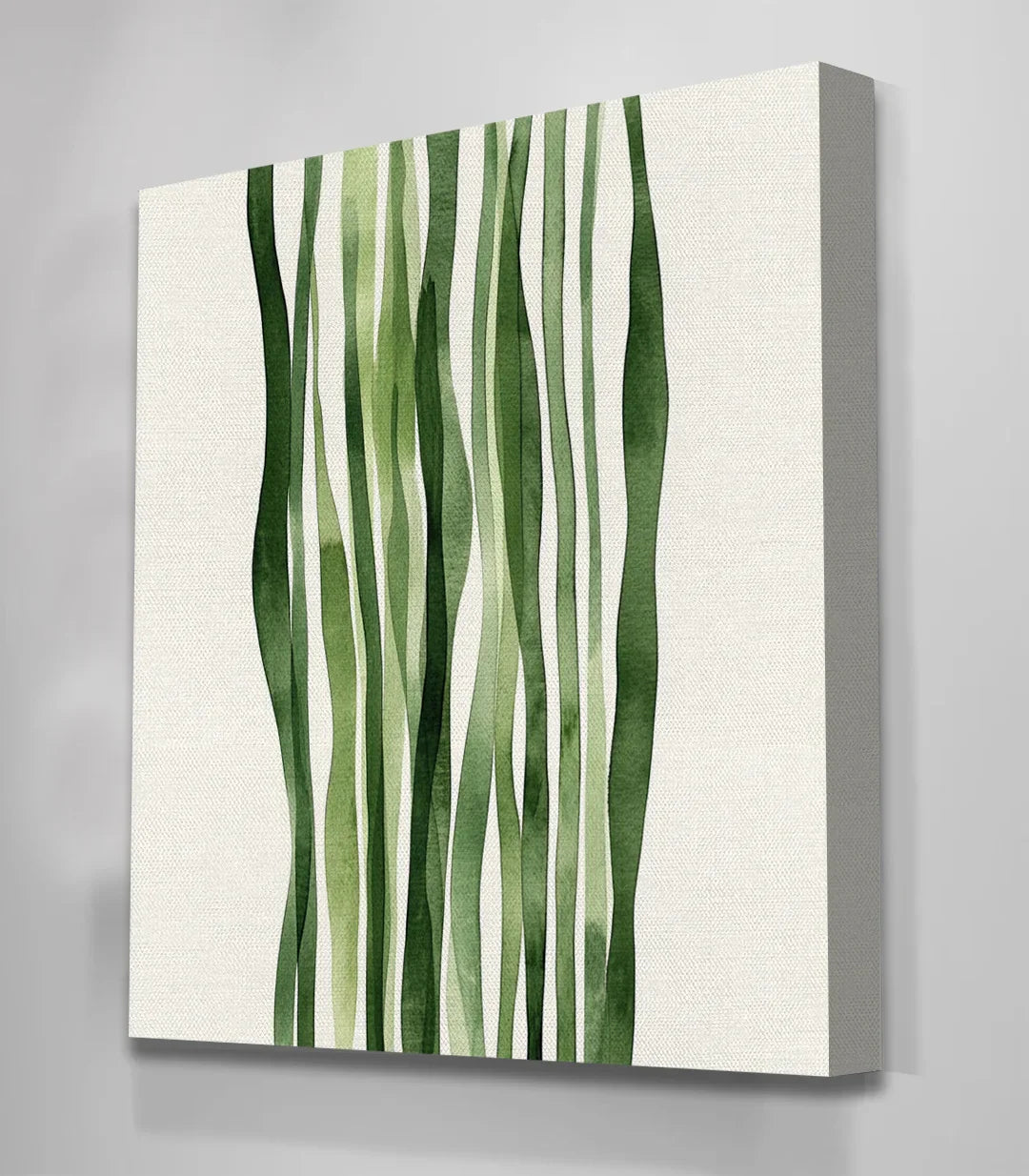 Conjunto de cuadros Soft Botanica – disposición asimétrica de marcos en pared – Massinart