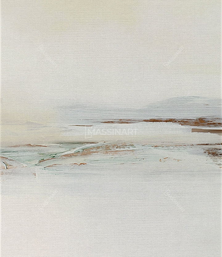 Ambientación hogar — tríptico Sands of Solace en salón minimalista, estilo zen Massinart