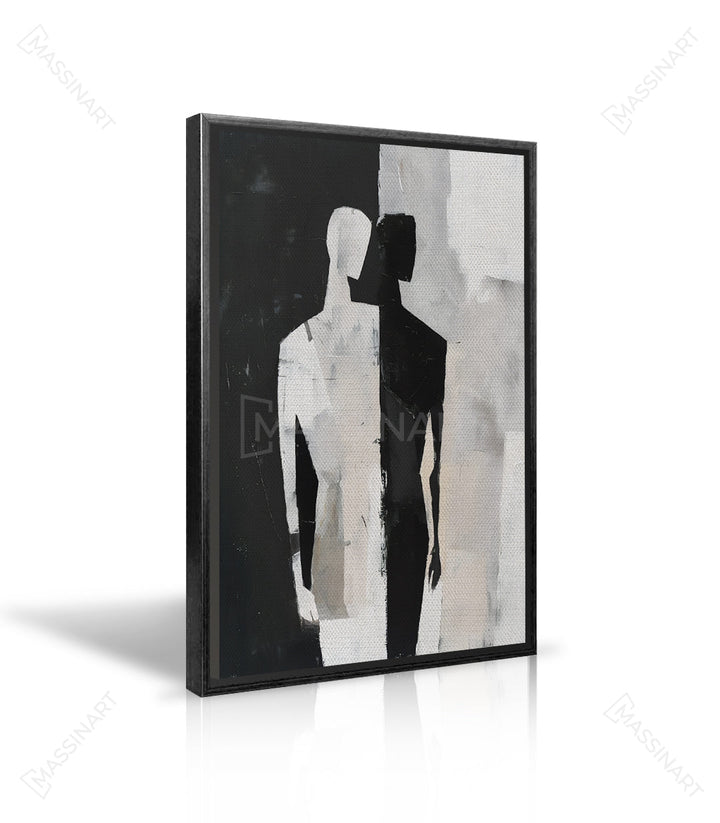 Ambiente oficina Massinart — cuadro Opposite Forces arte abstracto