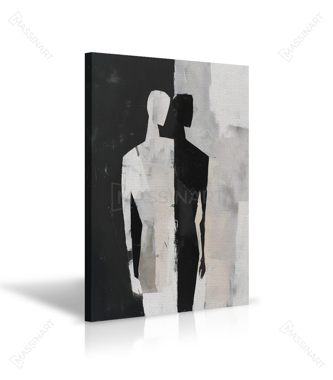 Calidad Premium Massinart — detalle lienzo cuadro Opposite Forces