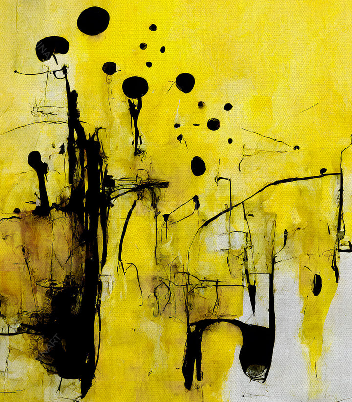 Cuadro de arte abstracto moderno para decoración de pared en salón contemporáneo — Massinart