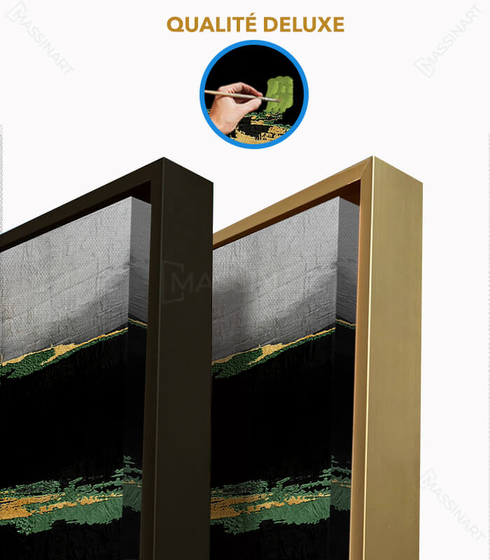 Cuadro Lush Darkness como decoración mural en dormitorio — Massinart