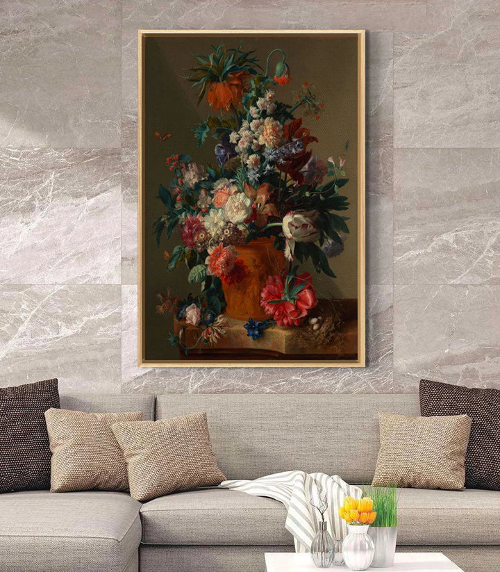 Cuadro Jarrón de Flores — arreglo floral naturaleza muerta estilo flamenco, Massinart