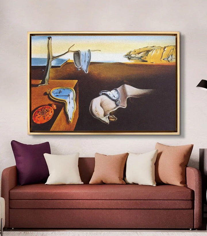 Decoración de despacho con cuadro surrealista de Dalí — arte mural de autor, Massinart