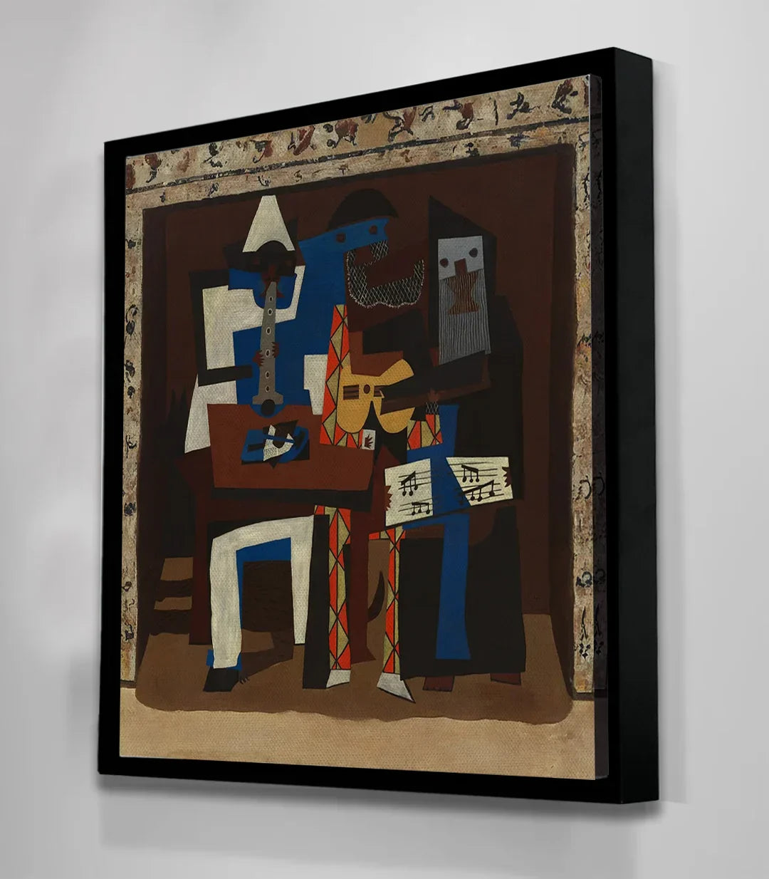 Simulación estilo decorativo — Cuadro Three Musicians composición músicos abstractos Massinart