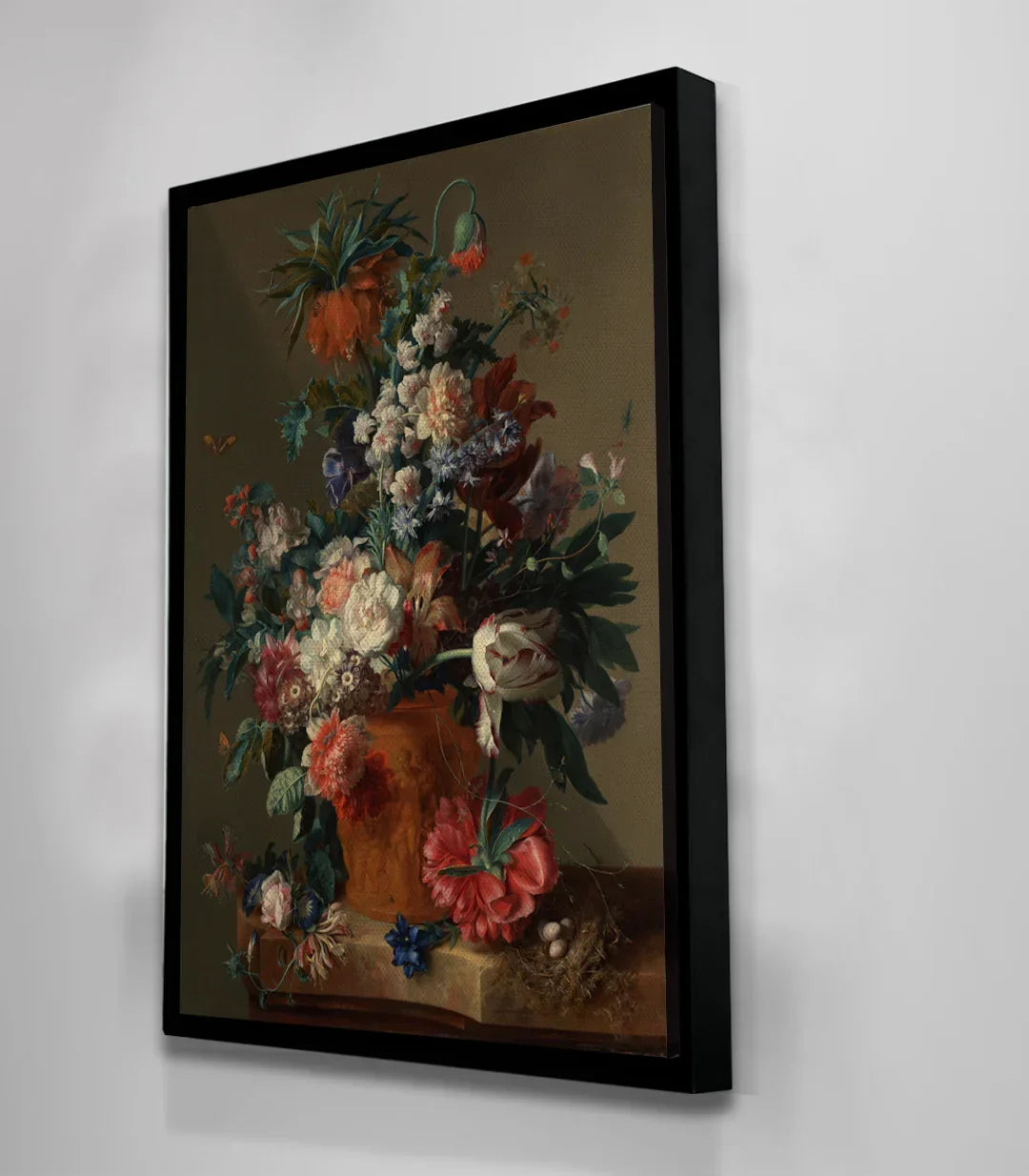 Cuadro Jarrón de Flores vertical — decoración comedor estilo clásico, Massinart
