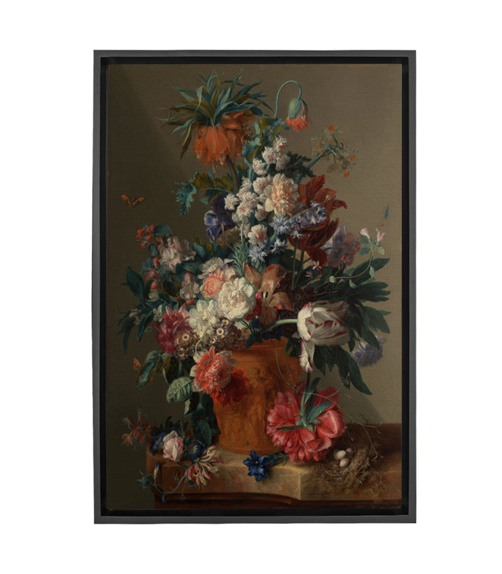 Cuadro Jarrón de Flores — composición floral barroca multicolor, Jan van Huysum, Massinart