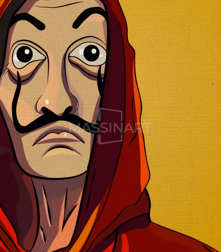 Cuadro La Casa de Papel Massinart — embalaje envío listo para colgar