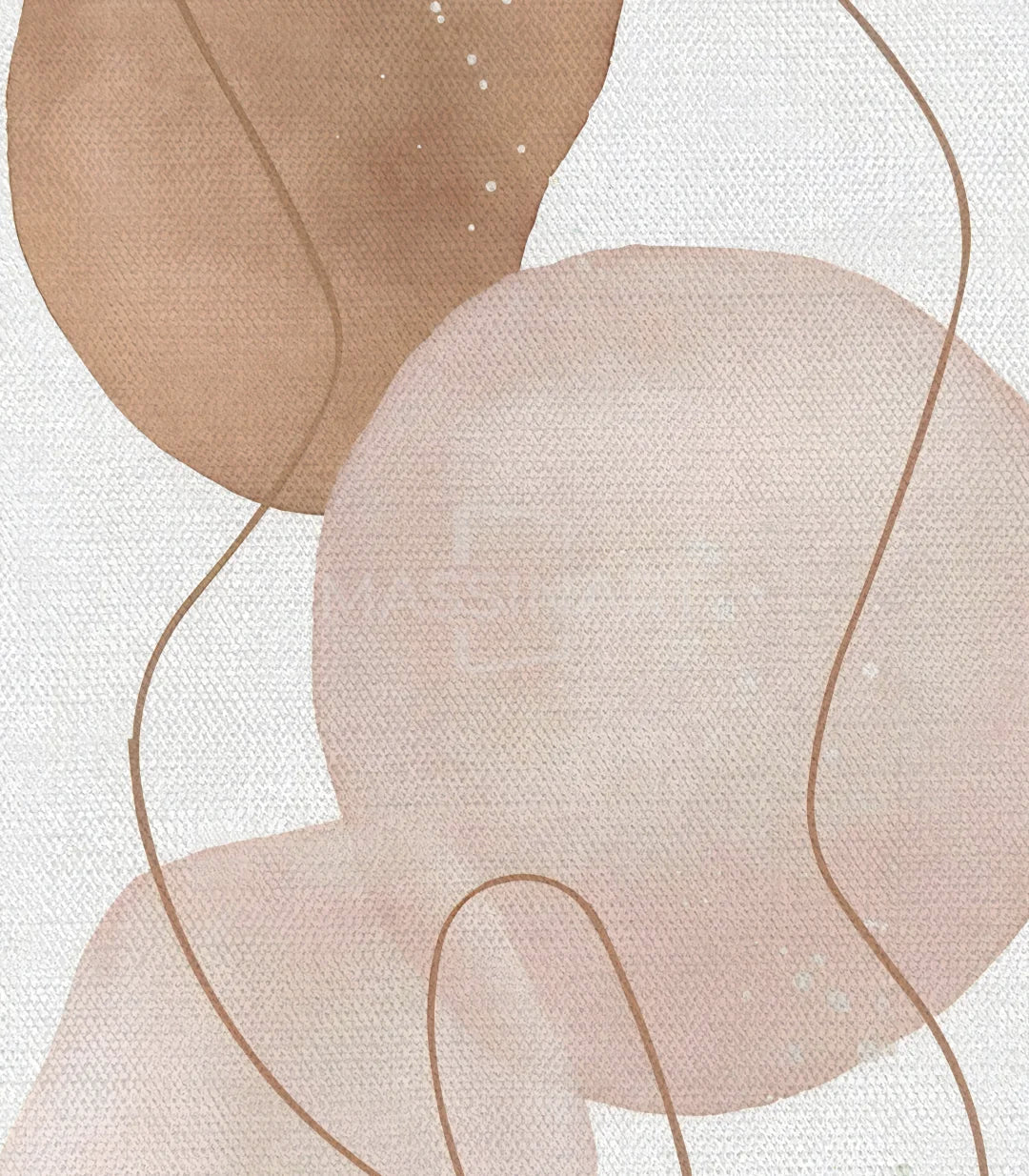 Sandy Silence cuadro abstracto — decoración interior depurada Massinart