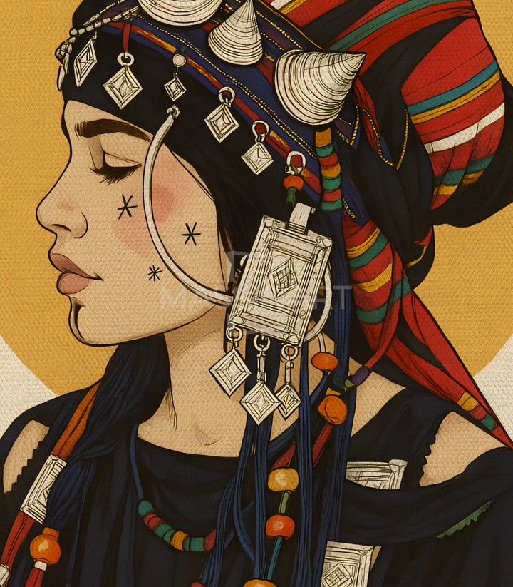 Cuadro Amazigh Pride embalado y listo para colgar — envío seguro Massinart