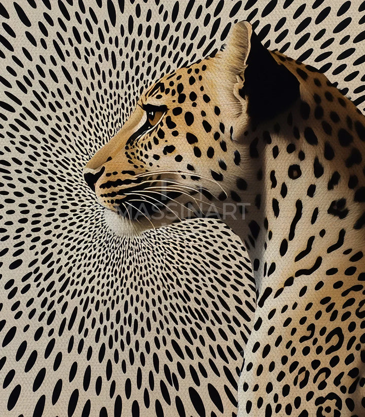 Cuadro Leopard Massinart — embalaje y envío listo para colgar